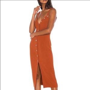Song of Style Isla Dress in Burnt Orange